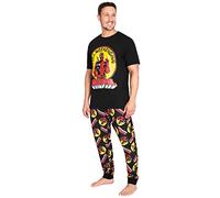Marvel Deadpool and Wolverine Ensembles de Pyjama Homme Hiver - Cadeau Homme et Ado (Noir Deadpool, L)