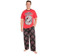 Marvel Deadpool and Wolverine Ensembles de Pyjama Homme Hiver - Cadeau Homme et Ado (Rouge Deadpool Wolverine, S)