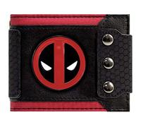 Marvel Deadpool Badge Triple boutonné Noir Portefeuille