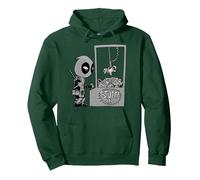 Marvel Deadpool Claw Machine Drawing Sweat à Capuche, Unisexe pour Adultes, Vert Forêt, S