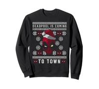 Marvel Deadpool Coming To Town Ugly Christmas Sweatshirt