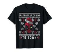 Marvel Deadpool Coming To Town Ugly Christmas T-Shirt