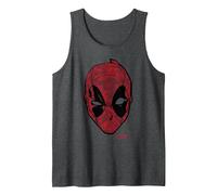 Marvel Deadpool Débardeur, Homme, Chiné Foncé, L