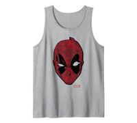 Marvel Deadpool Débardeur, Homme, Gris Chiné, M