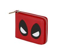Marvel Deadpool Eyes-Portefeuille Man Zip, Rouge, 12 x 10 cm