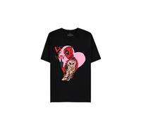 Marvel Deadpool-I Heart You-Men's Short Sleeved T-Shirt Homme M Noir