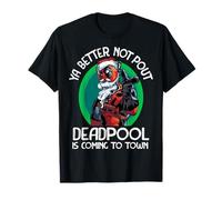 Marvel Deadpool Is Coming To Town Noël T-Shirt