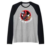 Marvel Deadpool It's My 30th Birthday Party Funny Manche Raglan