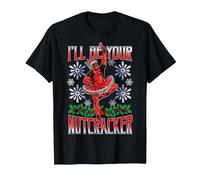 Marvel Deadpool Noël I'll Be Your Nutcracker T-Shirt, Homme, Noir, 3XL