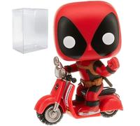 Marvel : Deadpool Parody - Deadpool on Scooter Funko Pop! Figurine en vinyle avec étui de protection compatible Pop Box, Multicolore, 3.75 inches