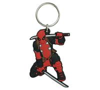 Marvel Deadpool Porte-clés en PVC doux au toucher Multicolore 7,6 cm