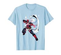 Marvel Deadpool Valentine's Day Cupid Pool Epic Chest Logo T-Shirt