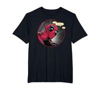 Marvel Deadpool Wade Wilson Gotta Go to The Bathroom Comic T-Shirt, Homme Grandes Tailles, Noir, 4X Tall