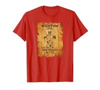Marvel Deadpool Wanted Poster T-Shirt, Homme, Rouge, L