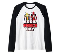 Marvel Deadpool & Wolverine April Pool's Day Kick Me Hug Me Manche Raglan