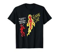 Marvel Deadpool & Wolverine Johnny Storm “Flame On!” Doodle T-Shirt
