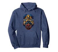 Marvel Deadpool & Wolverine Logan Bust Epic Portrait Retro Sweat à Capuche