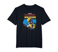 Marvel Deadpool & Wolverine Logan Wearing Mask Epic Shot T-Shirt, Homme Grandes Tailles, Noir, 4X Tall