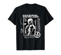 Marvel Deadpool & Wolverine Maximum Effort Doodle Portrait T-Shirt