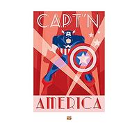 Marvel Deco (Captain America) 60 x 80 cm Toile Imprimée