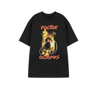 Marvel Docteur Octopus T-Shirt Noir | Tee-Shirt Graphique à Manches Courtes pour Hommes | Vêtements de Bandes dessinées Spiderman Universe Méchant Dr Octopus Design