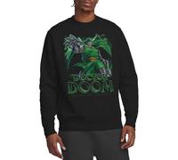 Marvel Doctor Doom Ruler of Latveria Unisex Sweatshirt, Black Maillot de survêtement, Noir, S Mixte