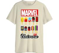 Marvel « Eat Universe » MEMARCOTS288 T-Shirt Homme, Natural, Taille XS