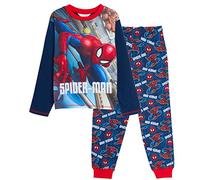 Marvel Ensemble de pyjama Spiderman Avengers avec t-shirt et pantalon de détente pour Fille 3-4 ans Bleu Marine
