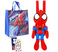 Marvel Ensemble de voyage Spiderman en peluche et sac fourre-tout pour enfants - Ensemble avec poupée en peluche Spidey de 45,7 cm avec sangles de transport, sac fourre-tout, et plus encore | Cadeau