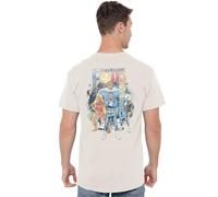Marvel Fantastic Four Cosmic First Family (Back Print) Unisex T Shirt, Natural, Naturel, XXL Mixte