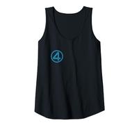 Marvel Fantastic Four: First Steps 4" Chest Logo Costume Débardeur, Femme, Noir, S