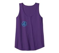 Marvel Fantastic Four: First Steps 4" Chest Logo Costume Débardeur, Femme, Violet, L