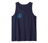 Marvel Fantastic Four: First Steps 4" Chest Logo Costume Débardeur, Homme, Bleu Marine, XXL