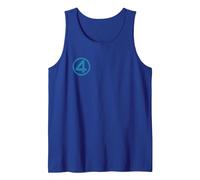 Marvel Fantastic Four: First Steps 4" Chest Logo Costume Débardeur, Homme, Bleu Royal, XXL
