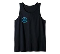 Marvel Fantastic Four: First Steps 4" Chest Logo Costume Débardeur, Homme, Noir, XL