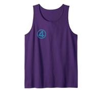Marvel Fantastic Four: First Steps 4" Chest Logo Costume Débardeur, Homme, Violet, L