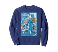 Marvel Fantastic Four: First Steps Meet The Family Poster Sweatshirt, Unisexe pour Adultes, Bleu Marine, XXL