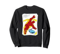 Marvel Fantastic Four Human Torch Retro Vintage Photo Sweatshirt