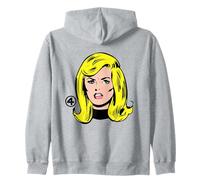 Marvel Fantastic Four Invisible Woman Big Face Costume Sweat à Capuche