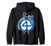 Marvel Fantastic Four Mister Fantastic 4" Logo Comic Art Sweat à Capuche