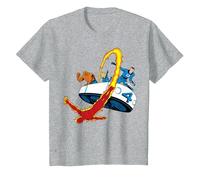 Marvel Fantastic Four Retro Fantasticar Team T-Shirt, Enfant, Gris Chiné, 4 Ans