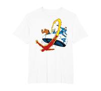 Marvel Fantastic Four Retro Fantasticar Team T-Shirt, Homme Grandes Tailles, Blanc, 4X Tall