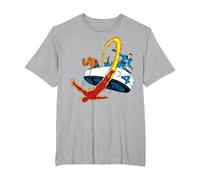 Marvel Fantastic Four Retro Fantasticar Team T-Shirt, Homme Grandes Tailles, Gris Chiné, 4X Tall