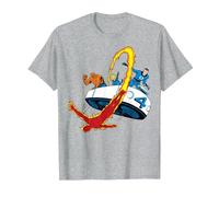 Marvel Fantastic Four Retro Fantasticar Team T-Shirt, Homme, Gris Chiné, 4XL