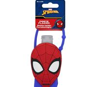 MARVEL - Flacon Gel Hydroalcoolique Spider-Man - Étui Silicone - Rechargeable Avec Attache - Mains Propres, Nettoyage Efficace - Accessoire Hygiène De Poche Ludique Enfants - Officiel Disney