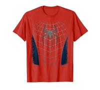 Marvel Friendly Neighborhood Spider-Man No Way Home Costume T-Shirt, Homme, Rouge, M