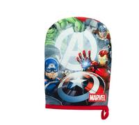 MARVEL - Gant De Douche Captain America - Douche Enfant Ludique - Nettoyage Doux, Amusant - Accessoire Officiel Routine Bain - Respect Peau Sensible - Idée Cadeau Toilette Originale