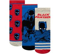 Marvel Garçon Chaussettes Pack de 3 Black Panther Multicolore 27-30