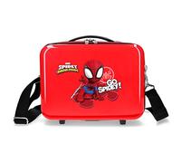 Marvel Go Spidey Trousse de Toilette Adaptable avec bandoulière Rouge 29 x 21 x 15 cm Rigide ABS 9,14 l