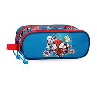 Marvel Go webs go Blue Double Trousse à crayons 23x9x7 cms Polyester